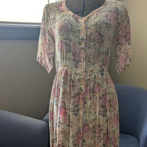 Vintage Rose Floral Maxi dress